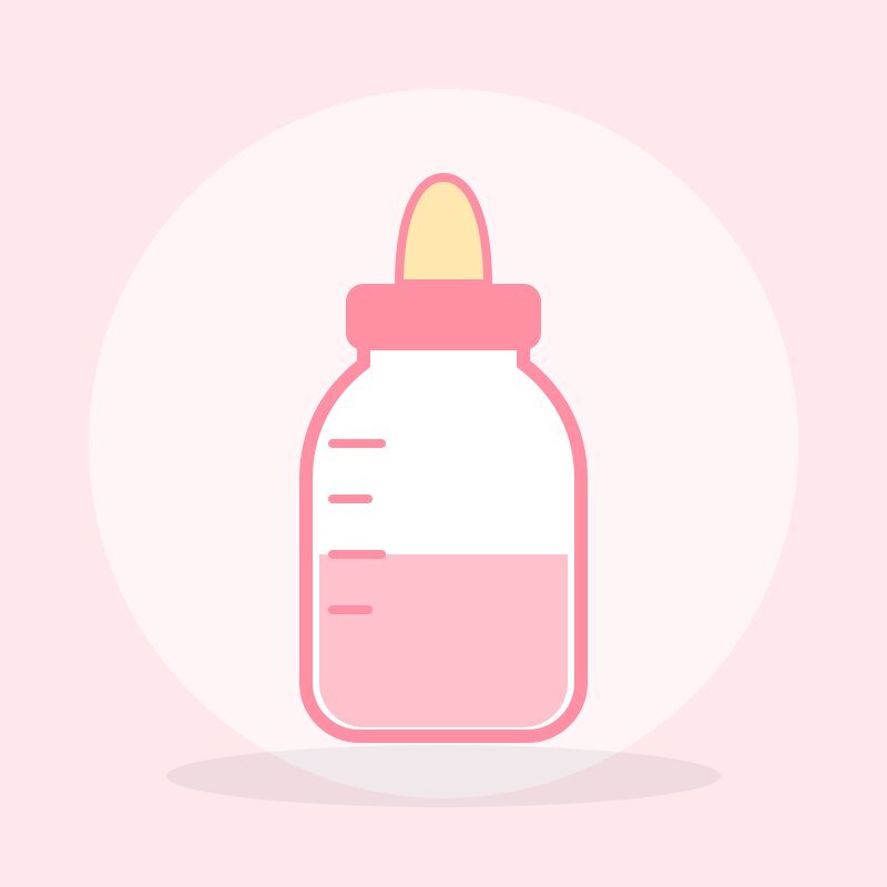 Glass Feeder Bottle 120 ml